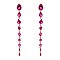 FASHIONABLE TEARDROP STONE DANGLE POST EARRING SLEY8934