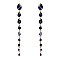 FASHIONABLE TEARDROP STONE DANGLE POST EARRING SLEY8934