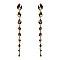 FASHIONABLE TEARDROP STONE DANGLE POST EARRING SLEY8934