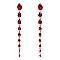 FASHIONABLE TEARDROP STONE DANGLE POST EARRING SLEY8934