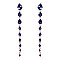 FASHIONABLE TEARDROP STONE DANGLE POST EARRING SLEY8934
