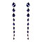 FASHIONABLE TEARDROP STONE DANGLE POST EARRING SLEY8934