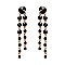 FASHIONABLE DOUBLE ROUND DANGLE POST EARRINGS SLEY8938