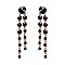 FASHIONABLE DOUBLE ROUND DANGLE POST EARRINGS SLEY8938