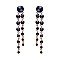 FASHIONABLE DOUBLE ROUND DANGLE POST EARRINGS SLEY8938