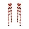 FASHIONABLE DOUBLE ROUND DANGLE POST EARRINGS SLEY8938