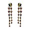 FASHIONABLE DOUBLE ROUND DANGLE POST EARRINGS SLEY8938