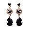 FASHIONABLE RHINESTONE TEADROP POST EARRING SLEY9417