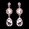 FASHIONABLE RHINESTONE TEADROP POST EARRING SLEY9417