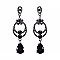 FASHIONABLE RHINESTONE EARRING W/ TEARDROP SLEY9421