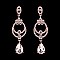 FASHIONABLE RHINESTONE EARRING W/ TEARDROP SLEY9421