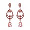 FASHIONABLE RHINESTONE EARRING W/ TEARDROP SLEY9421