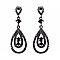 FASHIONABLE DOUBLE TEARDROP RHINESTONE POST EARRINGS SLEY9422