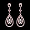 FASHIONABLE DOUBLE TEARDROP RHINESTONE POST EARRINGS SLEY9422