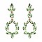 FASHIONABLE RHINESTONE DROP POST EARRING SLEY9424