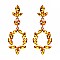 FASHIONABLE RHINESTONE DROP POST EARRING SLEY9424