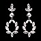 FASHIONABLE RHINESTONE DROP POST EARRING SLEY9424