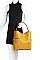 STYLISH 2 IN 1 SHOULDER SATCHEL WITH LONG STRAP JYF-0287
