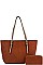 STYLISH PU LEATHER 2-IN-1 FASHION TOTE & WALLET SET JYF-0294-W