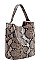 2 IN 1 PYTHON PATTERN DESIGNER TOTE BAG WITH LONG STRAP