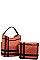 2 IN 1 MODERN CHECK TRENDY SATCHEL