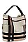 2 IN 1 MODERN CHECK TRENDY SATCHEL