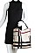 2 IN 1 MODERN CHECK TRENDY SATCHEL