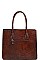 3 IN 1 CROCO PATTERN TOTE CROSSBODY SET