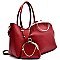 F0157-LP Kiss-lock Frame Inner Bag 3 in 1 Tote SET