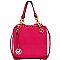 F0182-LP  Quality Chain Accent Drawstring Satchel