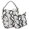 SNAKE PRINT HOBO & CROSS BODY SET