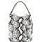 SNAKE PRINT HOBO & CROSS BODY SET