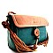 Lovely Small Fringed Tassel Double Color Cross Body Bag