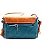 Lovely Small Fringed Tassel Double Color Cross Body Bag