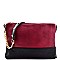 Classy Double Color Multi Compartment Clutch/Messenger Bag