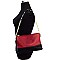 Classy Double Color Multi Compartment Clutch/Messenger Bag