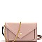 F5051-LP Saffiano Envelope Clutch Cross Body