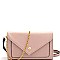 F5051-LP Saffiano Envelope Clutch Cross Body