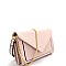 F5051-LP Saffiano Envelope Clutch Cross Body