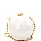F5100-LP Pearl Closure Pearl Theme Dressy Ball Clutch