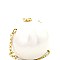 F5100-LP Pearl Closure Pearl Theme Dressy Ball Clutch