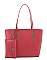 3 IN 1FASHION LONG HANDLE TOTE BAG WITH MATCHING BAG AND CLUTCH SET