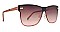 PACK OF 12 CLASSIC HORN RIMMED FLAT LENS RIMLESS SUNGLASSES