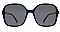 PACK OF 12 SQUARE SUNGLASSES WITH METAL ACCENT