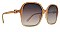 PACK OF 12 SQUARE SUNGLASSES WITH METAL ACCENT
