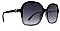 PACK OF 12 SQUARE SUNGLASSES WITH METAL ACCENT
