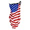 AMERICAN FLAG FACE TUBE SCARF MASK W/EAR LOOPS