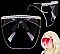 Large BUBBLE OMBRE FACE Shield Gradient Sunglasses with RHINESTONES