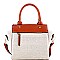 LINEN WING SATCHEL