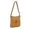 Slim Double Front Pocket Crossbody Bag